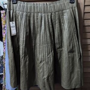 Olive green skirt